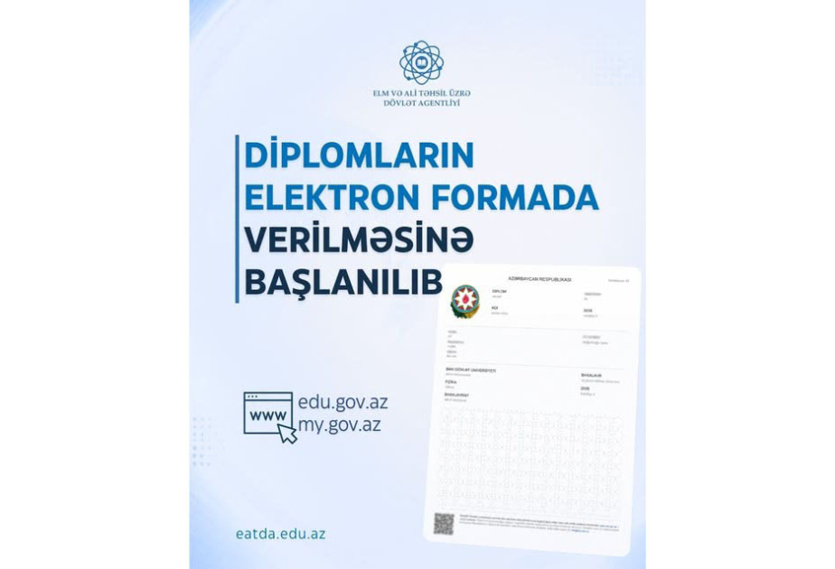 Onlar diplom və attestatları "myGov"dan aldı
