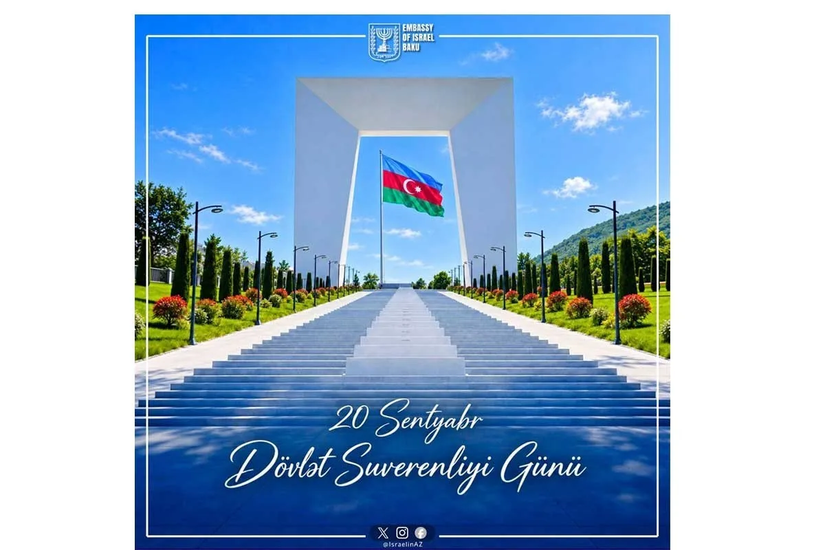 İsrail Səfirliyi Azərbaycanı təbrik edib - FOTO