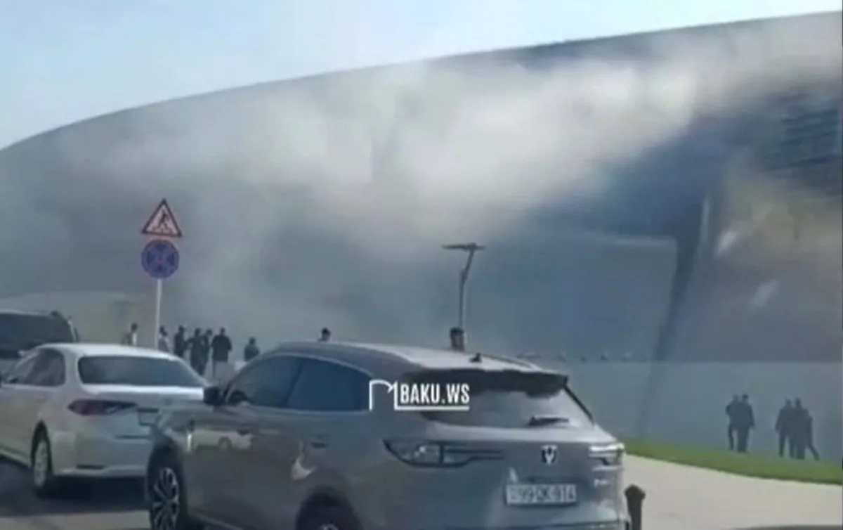 Bakı Konqres Mərkəzində tüstülənmə