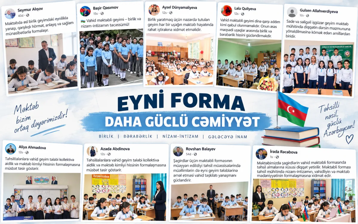 Müəllimlər geyim qaydaları ilə bağlı qərarı dəstəkləyirlər - FOTOLAR