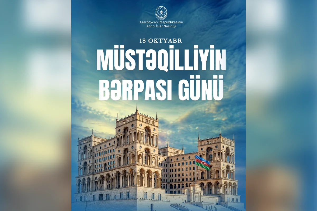 XİN Müstəqilliyin Bərpası Günündən yazdı