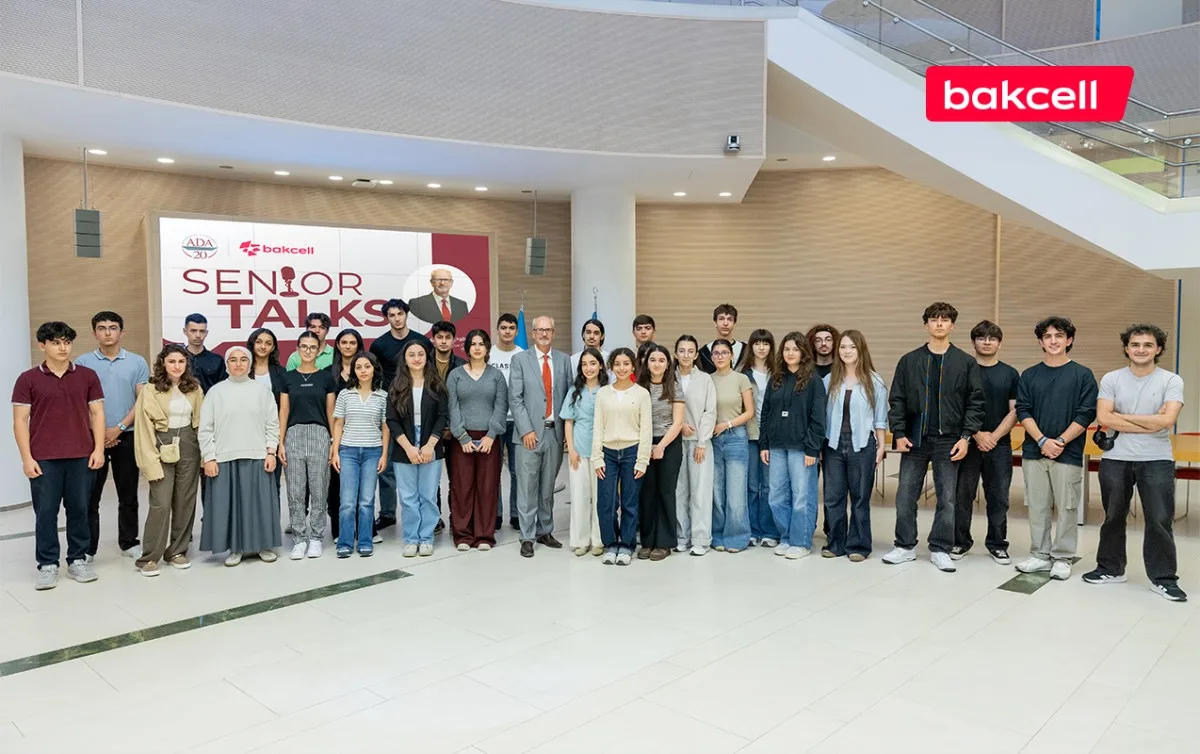“Bakcell”in baş icraçı direktoru ADA Universitetinin tələbələri ilə görüşüb - Fotolar
